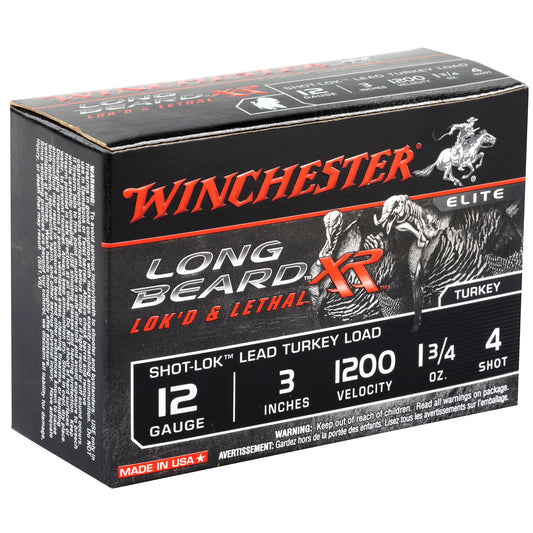 Winchester Ammunition Long Beard XR 12 Gauge #4 Shotshells * 1.75 oz, 10 Rounds Per Box