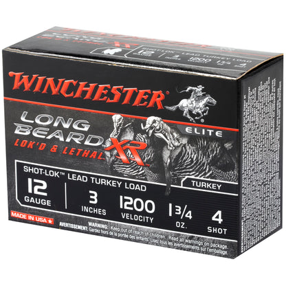 Winchester Ammunition Long Beard XR 12 Gauge #4 Shotshells * 1.75 oz, 10 Rounds Per Box