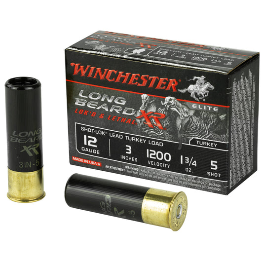 Winchester Ammunition Longbeard XR Turkey Shotshell 12 Gauge, 1.75 oz #5 - 10 Rounds per Box