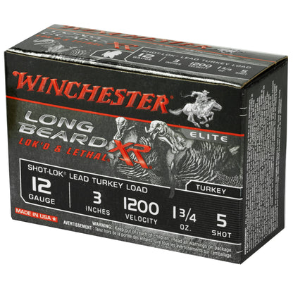 Winchester Ammunition Longbeard XR Turkey Shotshell 12 Gauge, 1.75 oz #5 - 10 Rounds per Box