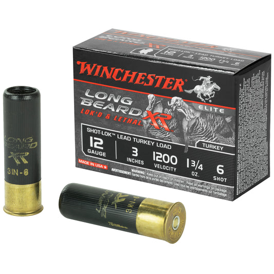 Winchester Ammunition Long Beard XR 12 Gauge Turkey Shotshells - 1.75 oz, #6 Shot, 10 Rounds per Box