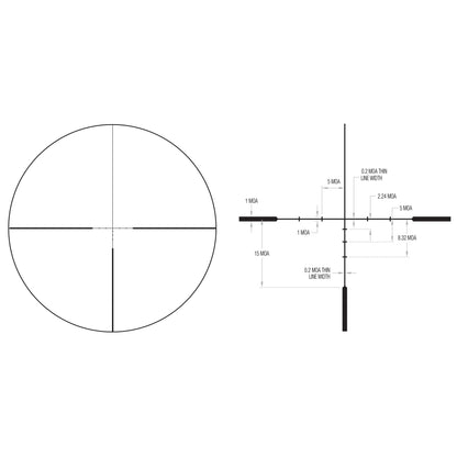 Trijicon Huron 2.5-10x40 Rifle Scope with BDC Hunter Holds Reticle