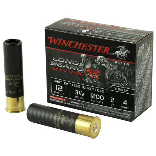 Winchester Ammunition Long Beard XR 12 Gauge 3.5-Inch Shotshells, 2 oz #4 Shot, 10 Rounds per Box