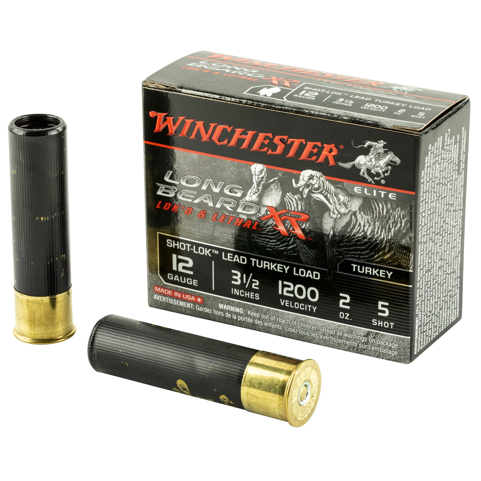 Winchester Ammunition Longbeard XR 12 Gauge Turkey Shotshells * 2 oz, #5 Lead Shot, 10 Rounds per Box