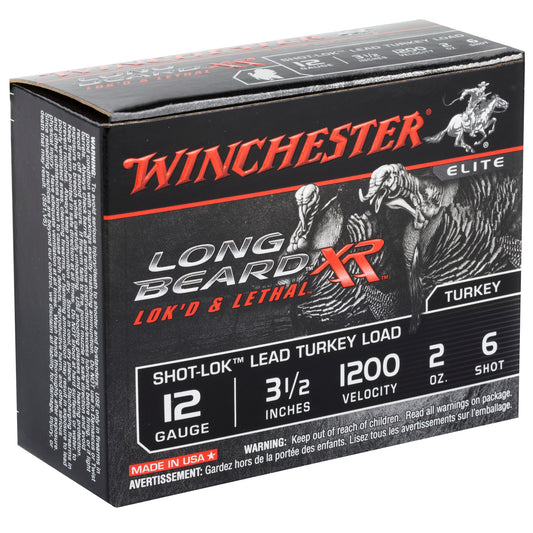 Winchester Ammunition Long Beard XR 12 Gauge 3.5-inch Shotshells with #6 Shot - 2 oz, 10 Rounds per Box