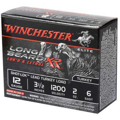 Winchester Ammunition Long Beard XR 12 Gauge 3.5-inch Shotshells with #6 Shot - 2 oz, 10 Rounds per Box