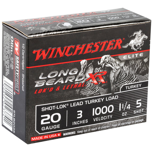 Winchester Ammunition Long Beard XR 20 Gauge Shotshells - 1 1/4 oz #5 Shot, 10 Per Box