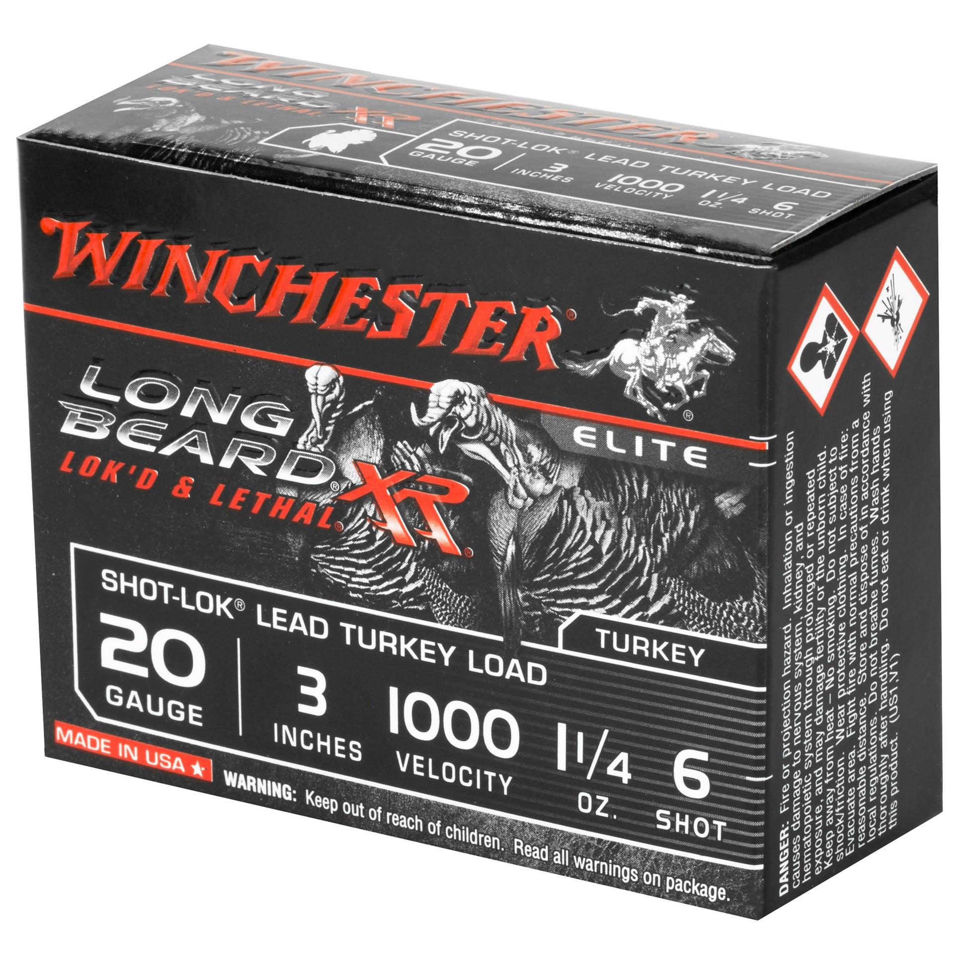 Winchester Ammunition Longbeard XR 20 Gauge Shotshells * 1 1/4 oz #6 Shot, 10 Rounds per Box