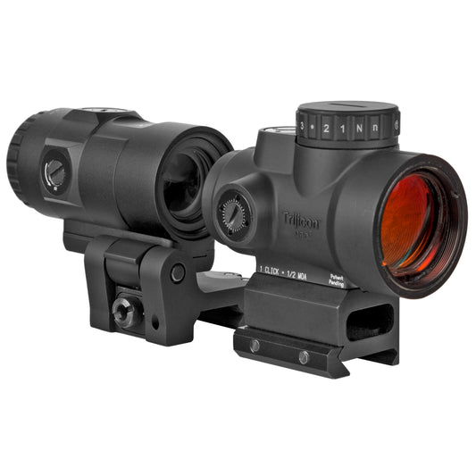 Trijicon MRO HD Red Dot Reflex Sight with Magnifier Combo * 25mm Objective, 2 MOA & 68 MOA Reticles, Black