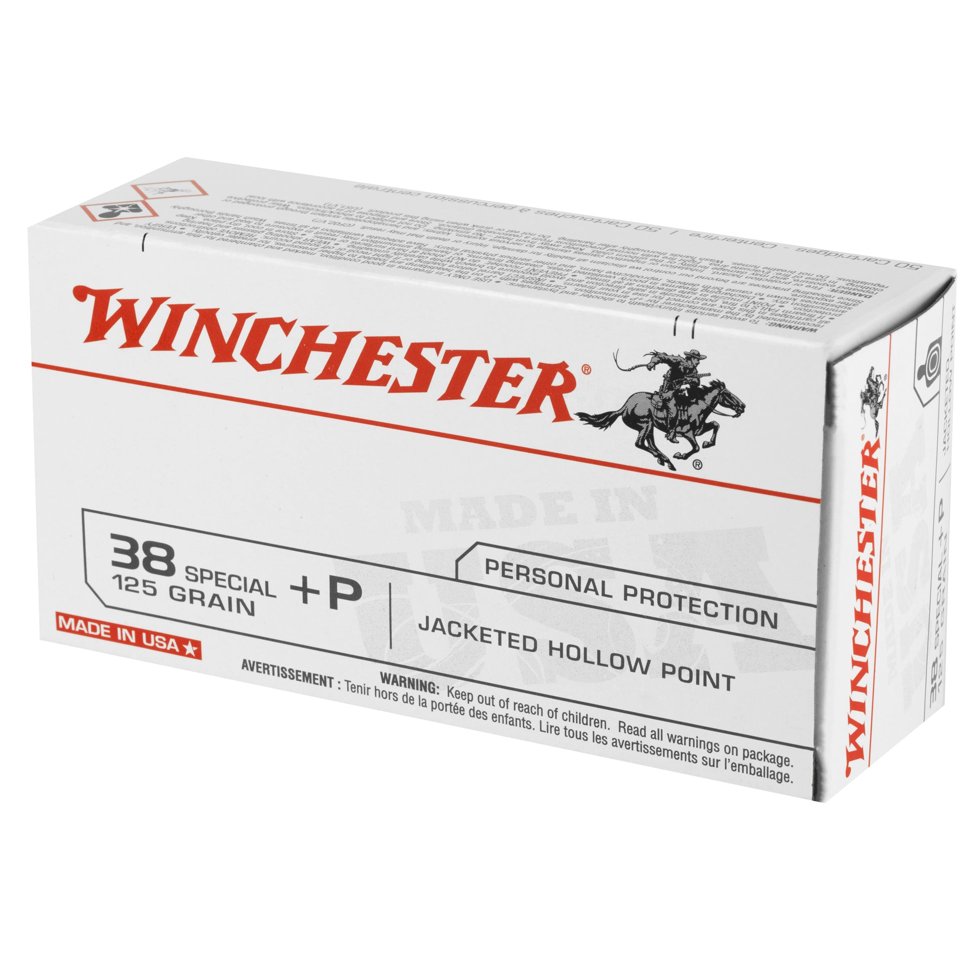 Winchester Ammunition USA 38 Special 125-Grain Hollow Point Ammo * Reliable Performance for Hunting and Shooting