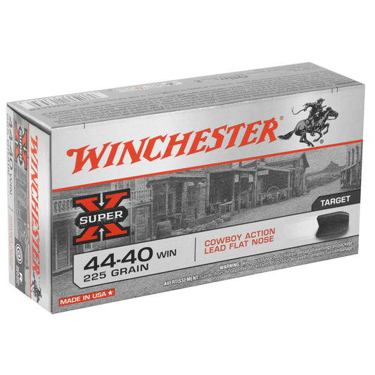 Winchester Ammunition USA 44-40 225-Grain Lead Flat Nose Cartridge - 50 Rounds