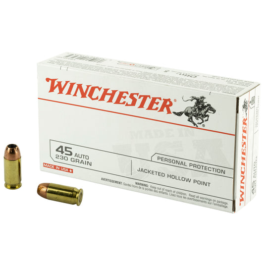 Winchester Ammunition USA 45 ACP 230-Grain Hollow Point Ammo * 50 Rounds per Box