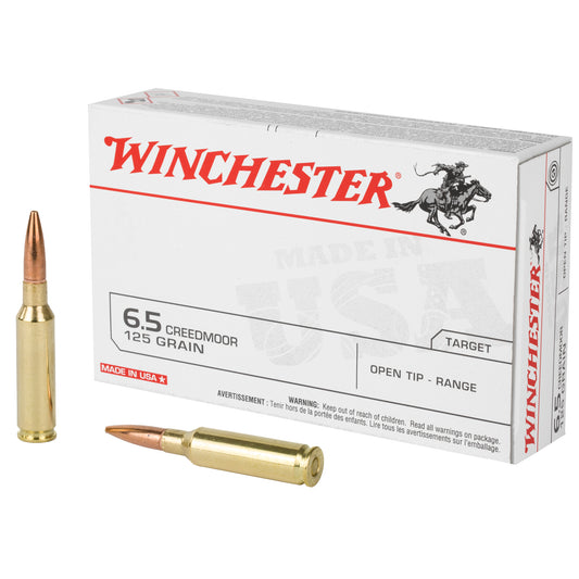 Winchester Ammunition USA 6.5 Creedmoor 125-Grain Hollow Point - 20 Rounds per Box, 200 per Case