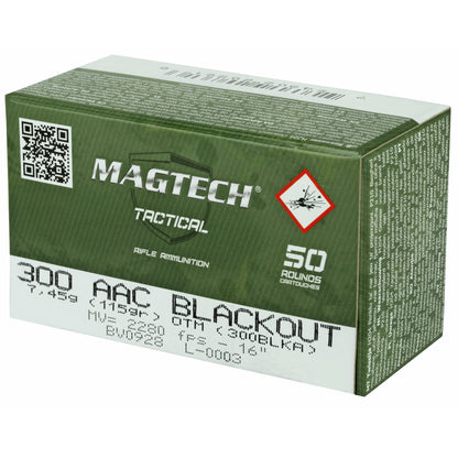 Magtech First Defense 300 Blackout 115 Grain Hollow Point Ammunition * 50 Rounds / Box, 1000 Rounds / Case