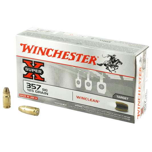 Winchester Ammunition Super-X .357 Sig 125-Grain Brass Enclosed Base Cartridges (50 Rounds)