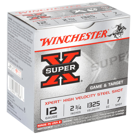 Winchester Ammunition Xpert Target 12 Gauge Steel Shot, 1 oz, #7 - 25 Rounds