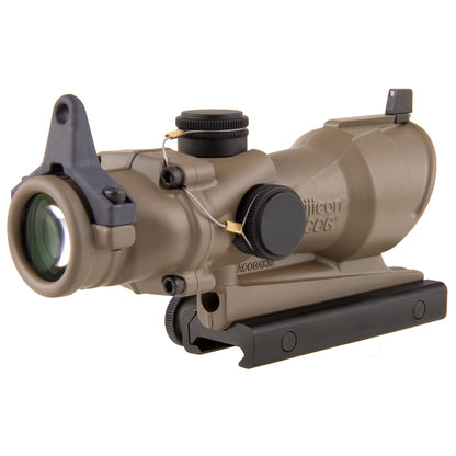 Trijicon ACOG 4x32 Amber Crosshair Rifle Scope in Flat Dark Earth * Durable 32mm Optic for Precision and CQB