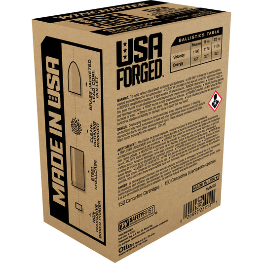 Winchester Ammunition USA Forged 9mm Full Metal Jacket 115 Grain - 1,000 Rounds
