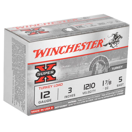 Winchester Ammunition Super-X 12 Gauge Shotshells * 1.875 oz #5 Shot, 10 Rounds per Box