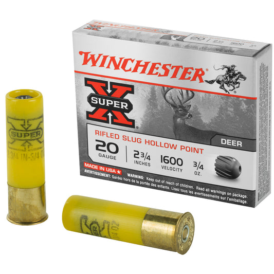Winchester Ammunition Super-X 20 Gauge Rifled Slug (Part Number: X20RSM5)