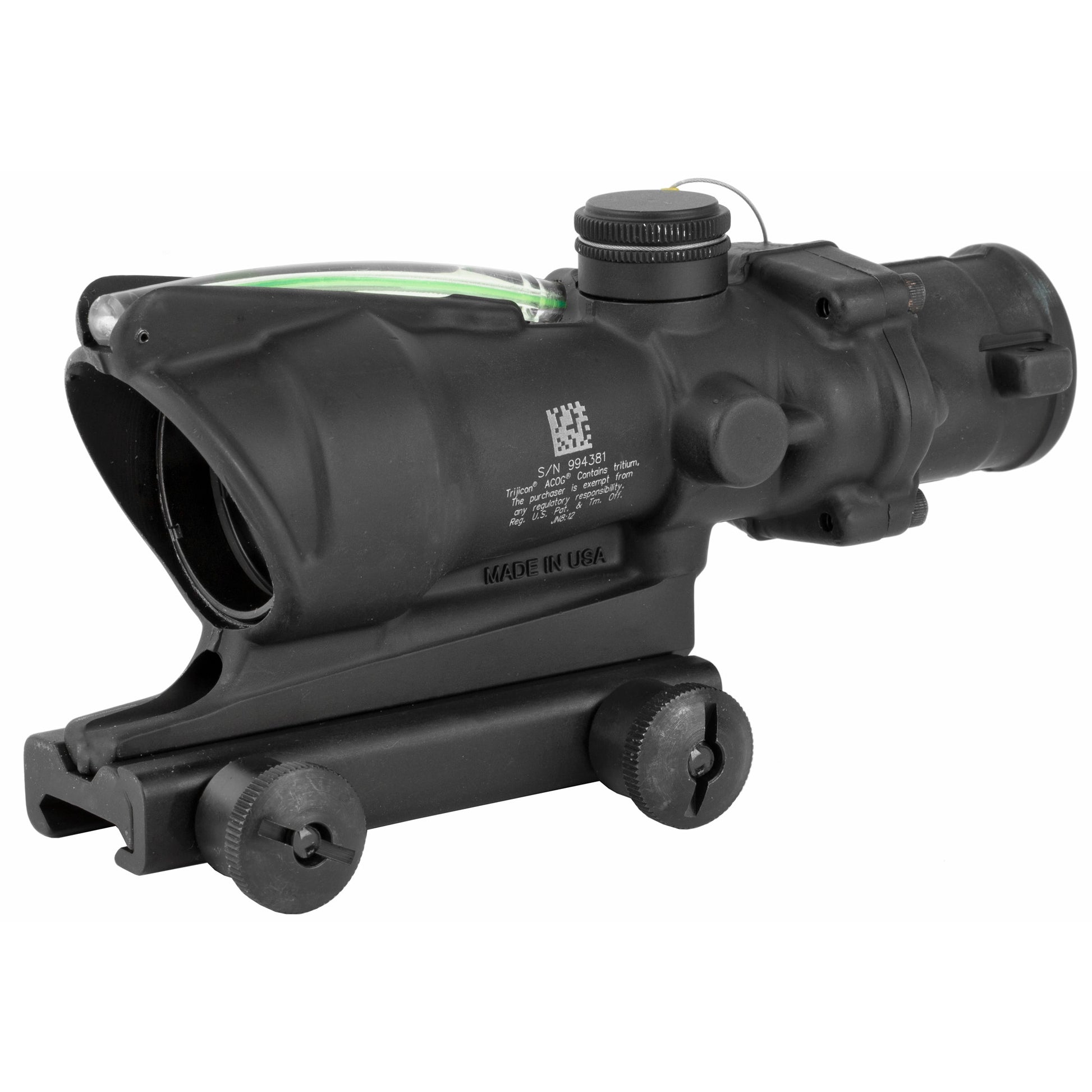 Trijicon ACOG 4x32 Green Horseshoe BAC Rifle Scope with Flattop Adapter