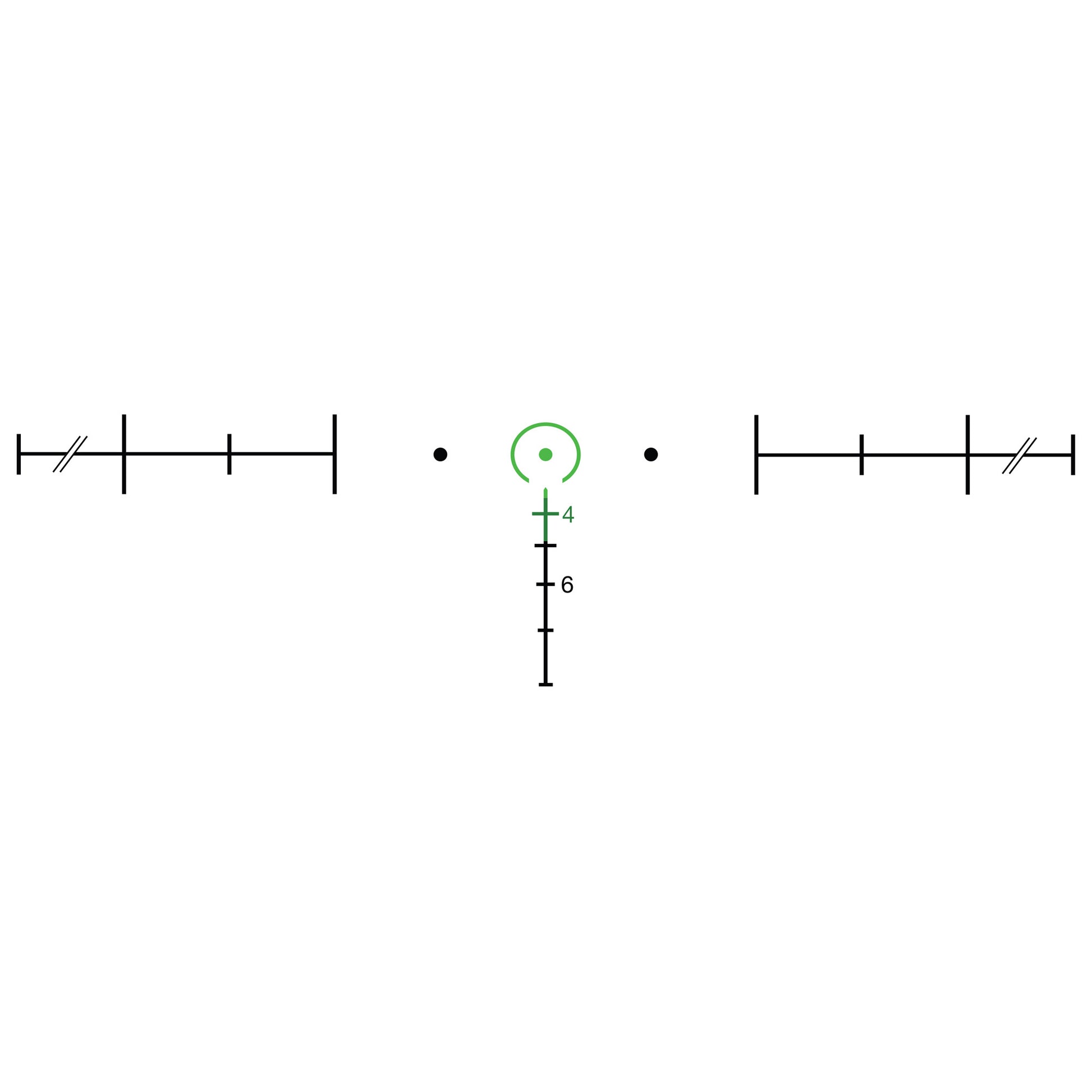 Trijicon ACOG 4x32 Green Horseshoe BAC Rifle Scope with Flattop Adapter