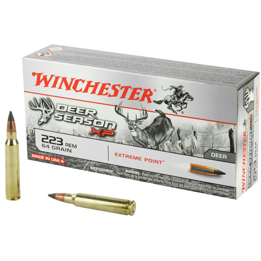 Winchester Ammunition Deer Season XP 223 Remington 64 Grain Polymer Tip Rifle Ammo (20 Rounds)