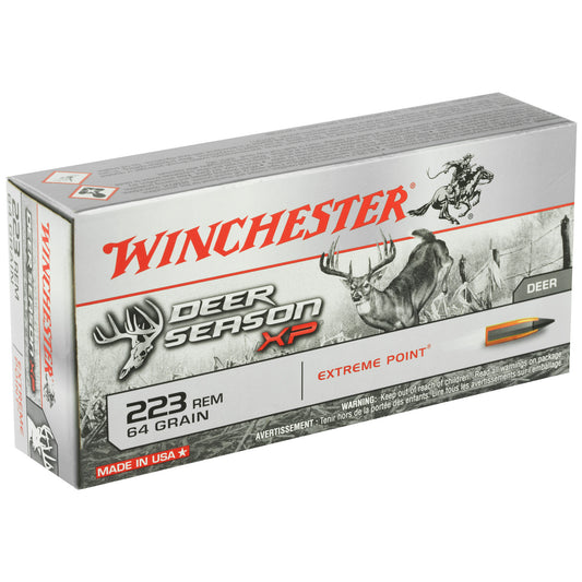 Winchester Ammunition Deer Season XP 223 Remington 64 Grain Polymer Tip Rifle Ammo (20 Rounds)