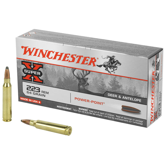 Winchester Ammunition Super-X Power-Point .223 Remington 64-Grain Rifle Ammunition (20 Rounds)