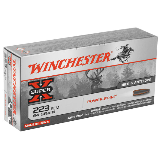 Winchester Ammunition Super-X Power-Point .223 Remington 64-Grain Rifle Ammunition (20 Rounds)