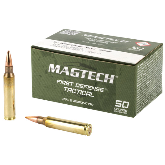 Magtech First Defense 556 NATO 62 Grain Full Metal Jacket Ammunition (50 Rounds)
