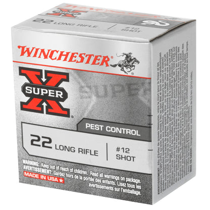 Winchester Ammunition Super-X .22 LR Shot, #12 Grain, 50 Rounds per Box