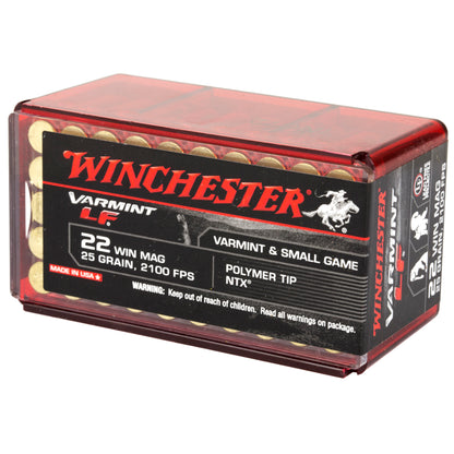 Winchester Ammunition Varmint LF 22 WMR 25-Grain NTX - Reliable Small Game and Varmint Ammo