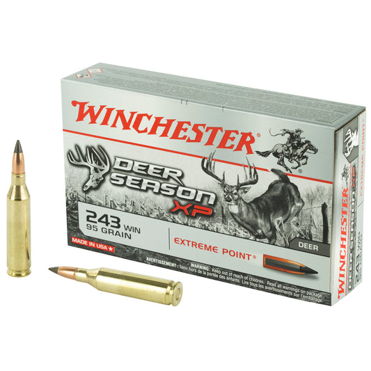 Winchester Ammunition Deer Season XP .243 Winchester 95 Grain Polymer Tip Ammunition - 20 Rounds