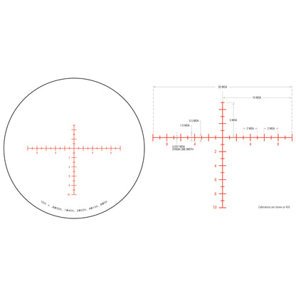 Trijicon Tenmile 5-50x56 Rifle Scope with Red/Green MOA Long Range Reticle