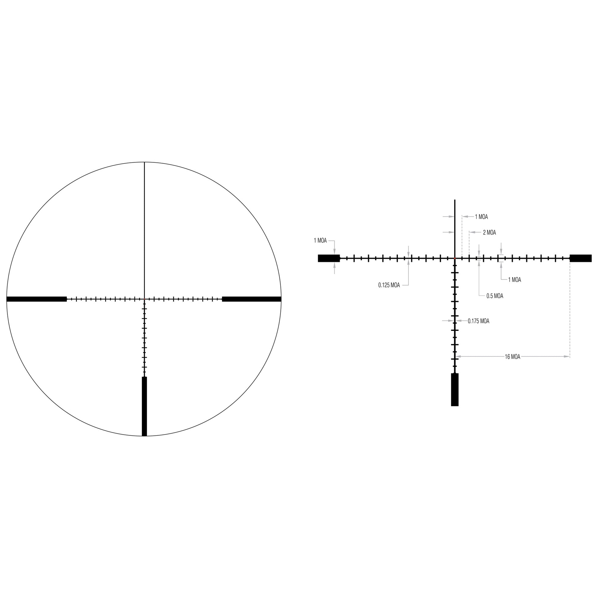 Trijicon Tenmile HX 6-24x50 Rifle Scope with MOA Ranging Reticle and Red LED Dot Illumination