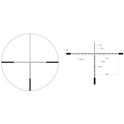 Trijicon Tenmile HX 6-24x50 Rifle Scope with MOA Ranging Reticle and Red LED Dot Illumination