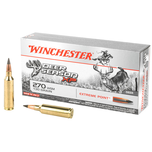 Winchester Ammunition Deer Season XP 270 Winchester Short Magnum 130-Grain Polymer Tip Ammunition - Pack of 20