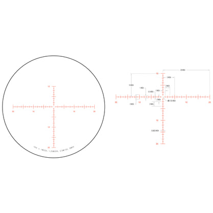 Trijicon Tenmile HX 5-25x50 Rifle Scope with Red MOA Center Dot Reticle