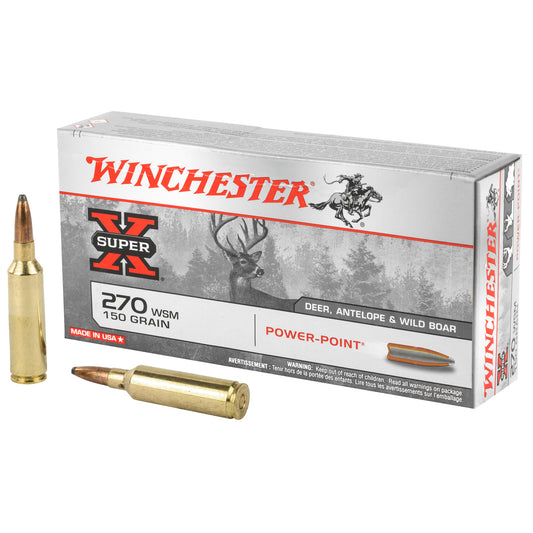 Winchester Ammunition Super-X Power Point 150-Grain .270 Winchester Short Magnum Ammunition