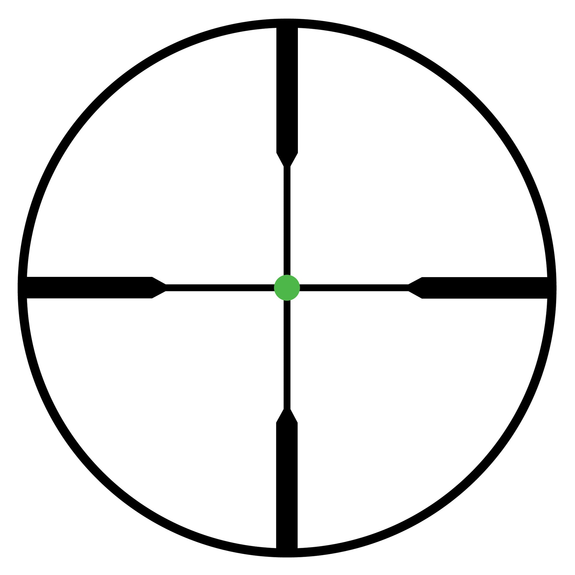Trijicon AccuPoint 3-9x40 Rifle Scope with Duplex Green Dot Reticle