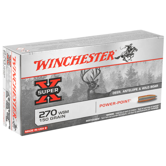 Winchester Ammunition Super-X Power Point 150-Grain .270 Winchester Short Magnum Ammunition