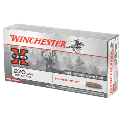 Winchester Ammunition Super-X Power Point 150-Grain .270 Winchester Short Magnum Ammunition