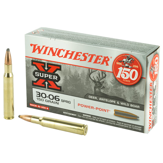 Winchester Ammunition Super-X Power-Point .30-06 Springfield 150-Grain Rifle Ammo (20 Rounds per Box)
