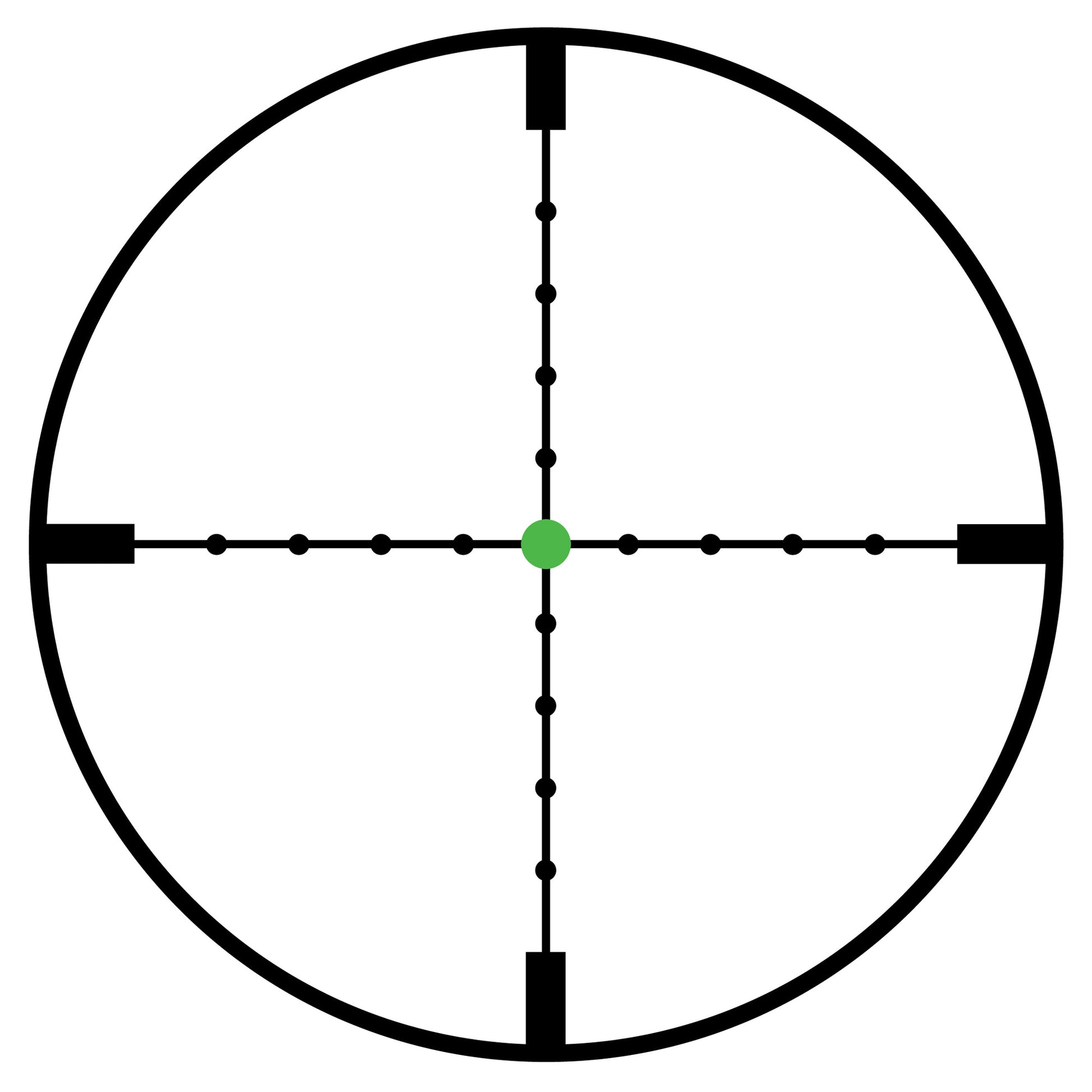 Trijicon AccuPoint 3-9x40 Rifle Scope with MIL-Dot Crosshair and Green Dot Illuminated Reticle