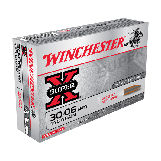 Winchester Ammunition Super-X 30-06 Springfield 125-Grain Jacketed Soft Point Ammo