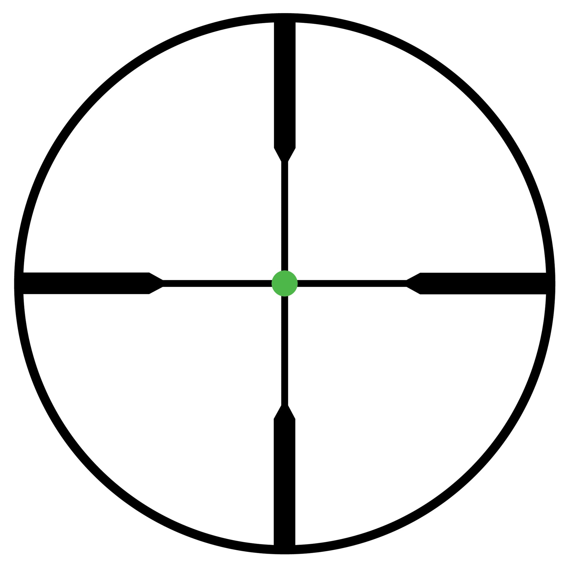 Trijicon AccuPoint 2.5-10x56 Rifle Scope with Duplex Green Dot Reticle