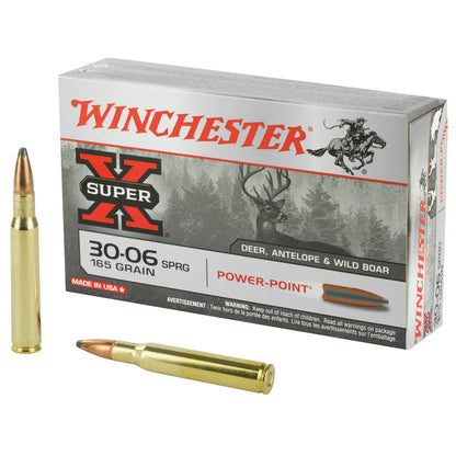 Winchester Ammunition Super-X Power-Point 30-06 Springfield 165 Grain Ammo - 20 Rounds per Box