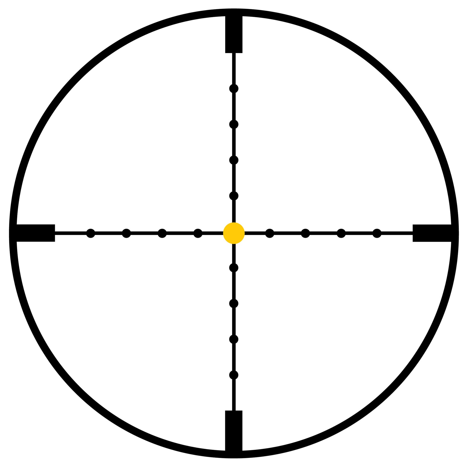 Trijicon AccuPoint 2.5-10x56 Rifle Scope with MIL-Dot Amber Dot Reticle