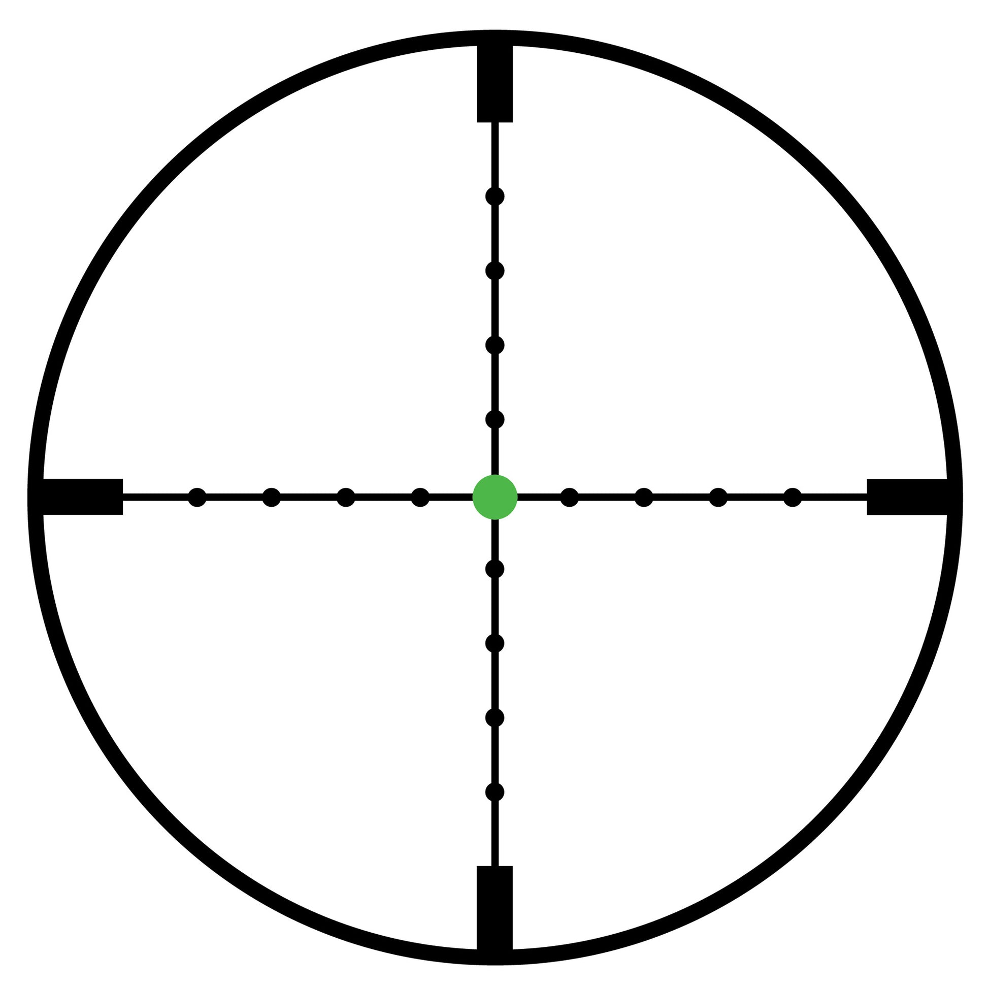 Trijicon AccuPoint 5-20x50mm Rifle Scope with MIL-Dot Crosshair and Green Dot - Black